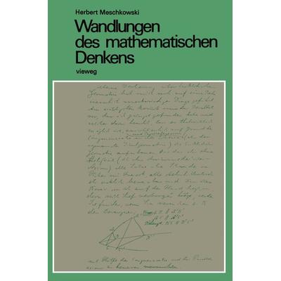 Wandlungen des mathematischen Denkens, Taschenbuch von Herbert Meschkowski, Vieweg & Teubner, 978-3-322-98007-6