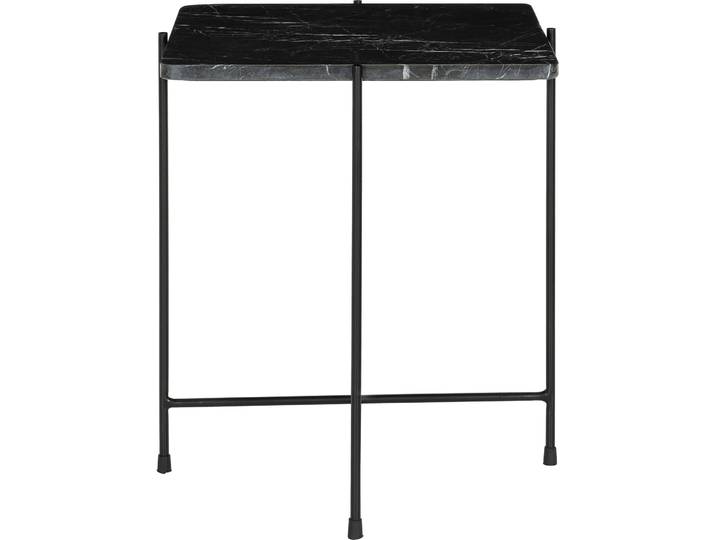 Beistelltisch Vanja schwarz Marmor B 40 H 50 cm - Beistelltisch