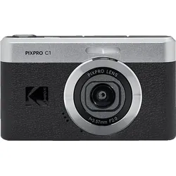 KODAK PIXPRO C1 Kompaktkamera Schwarz, Fixfokus opt. Zoom, LCD -Display, 2.8 inch, mit 230.000 Pixeln