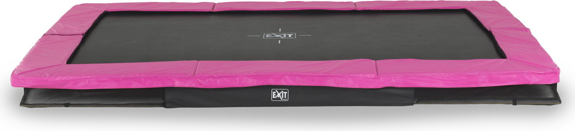 EXIT Silhouette Sporttrampolin 244x366cm, Bodentrampolin, Rechteckig, für Kinder, Rosa