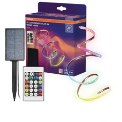 5M Osram Flex COB LED-Streifen Flex Outdoor Solar RGB Remote Control IP44 outdoor Dimmbar