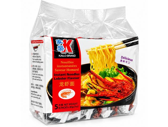 Kailo Marque Kailo Nouilles instantanées Saveur homard 5 x 85 g