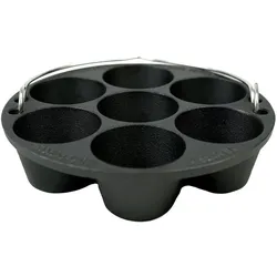 Valhal Outdoor Muffinblech, Backform, Schwarz