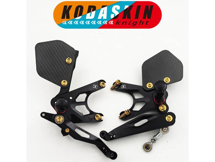 KODASKIN Knight pour Kawasaki ZX-10R ZX10R repose-pieds surélevés en alliage de titane léger modifié