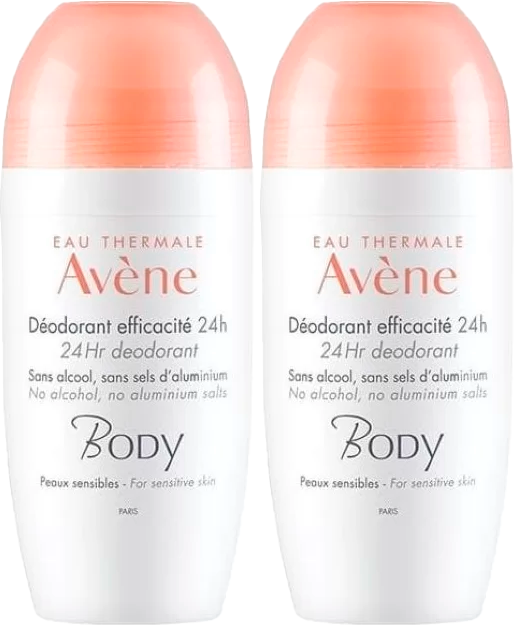 Avène Body Desodorizante Eficácia 24h Roll-On 2x50ml