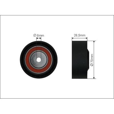 CAFFARO Spannrolle, Keilrippenriemen 35-39 für BMW