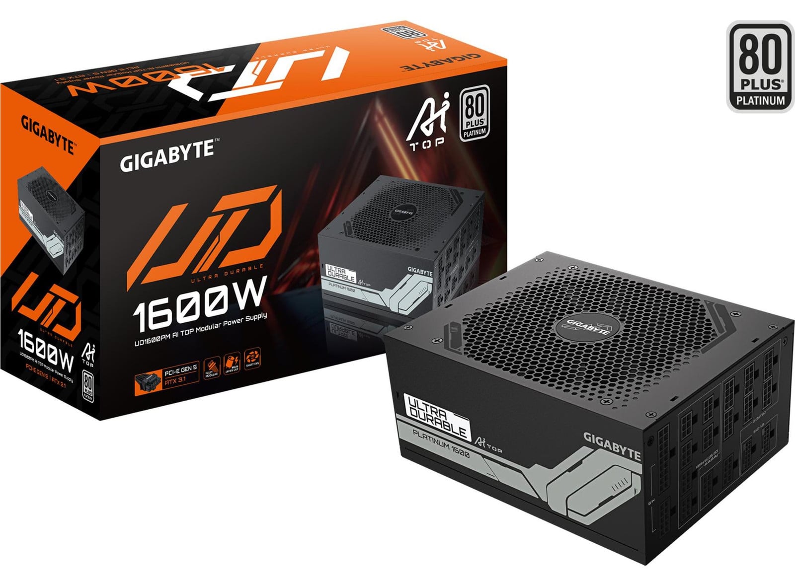 Gigabyte GP-UD1600PM PG5 voeding, UD1600GM PG5, 1600 Watt