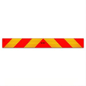 Reflexallen Fahrzeugkennzeichnung Heckwarntafel, 113 x 13 cm, aus Folie, selbstklebend