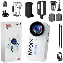 Sjcam C110+ (30p, WLAN), Action Cam, Weiss