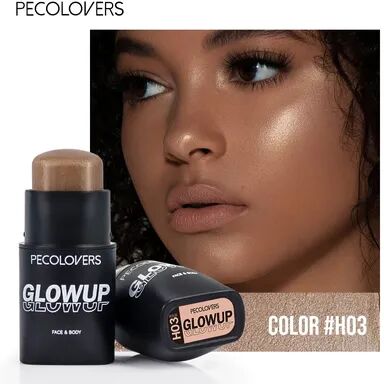 Top Demand Picks Long Lasting Natural 3D Face Bronzers, Waterproof Highlighter Stick Blush, Brightening Contour Concealer Makeup Cosmetic h03