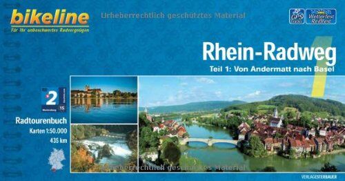 Esterbauer Verlag - Rhein-Radweg 1: Andermatt - Basel GPS-Tracks-Download, wetterfest/reißfest - Preis vom 30.09.2026 22:30:23 h