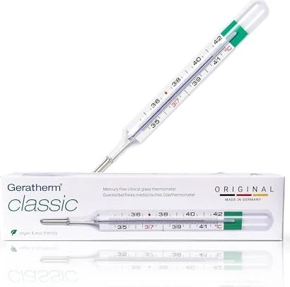Geratherm Classic Glasthermometer + Thermometerschüttler