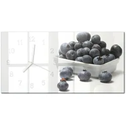 WANDUHR aus Glas 60x30 cm - Beeren