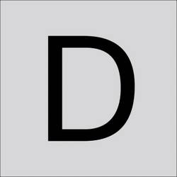 RZB 99221.013.D Buchstabe D 60 mm 1 St.