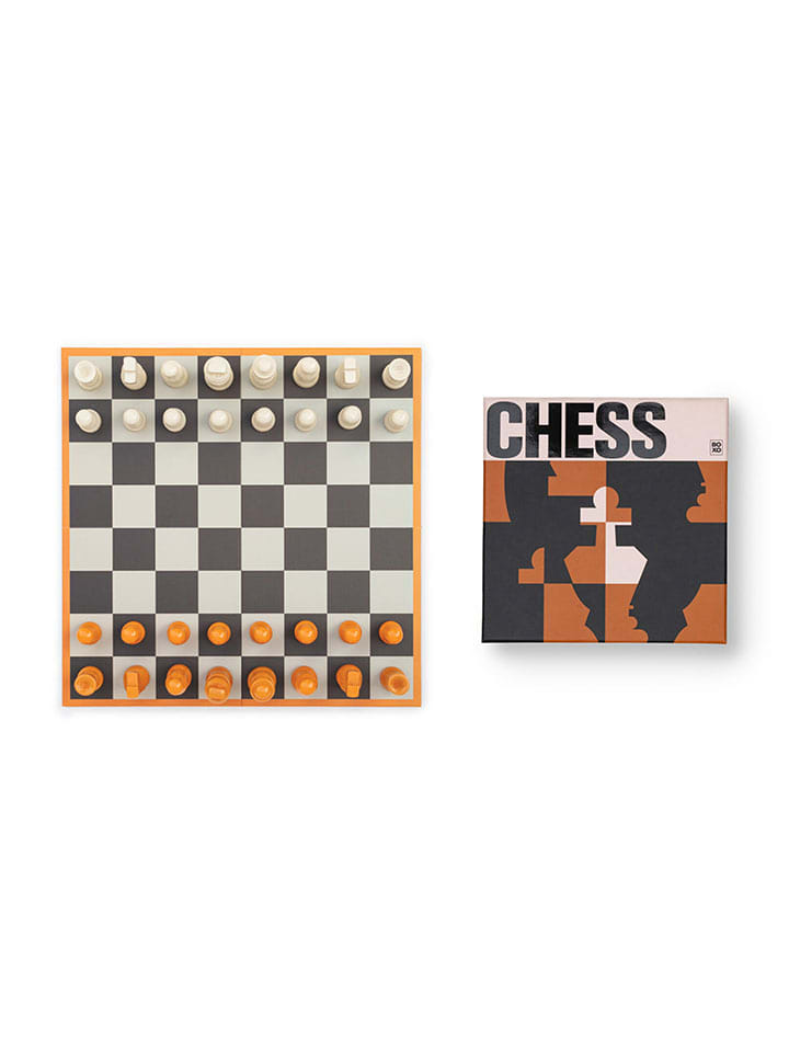 SuckUK Brettspiel ''Chess'' in Orange/ Creme - ab 8 Jahren - onesize