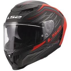 LS2, Motorradhelm, FF807 DRAGON SUBIC Integralhelm matt rot XL (XL)