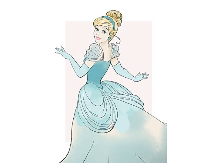 Komar Cendrillon Beauty – Taille : 50 x 70 cm Tableau mural\, poster (sans cadre) Disney