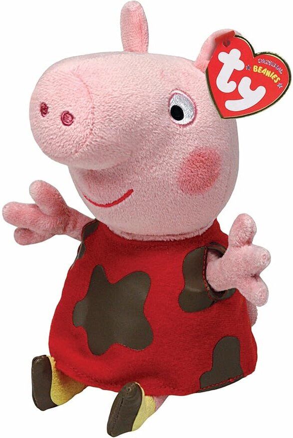 Ty - Peppa Pig - Muddy Puddles Beanie Soft Plush Toy for Kids