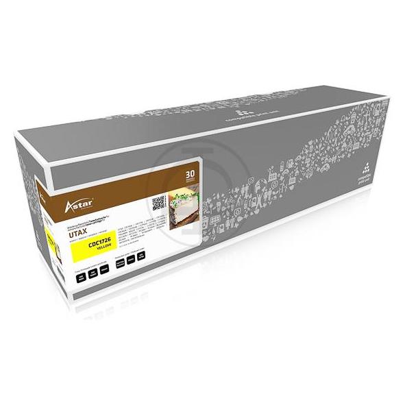 Astar AS13172 UTAX 4472610016 CDC Toner yellow rebuilt 5000Seiten Chip (Y) (AS13172)