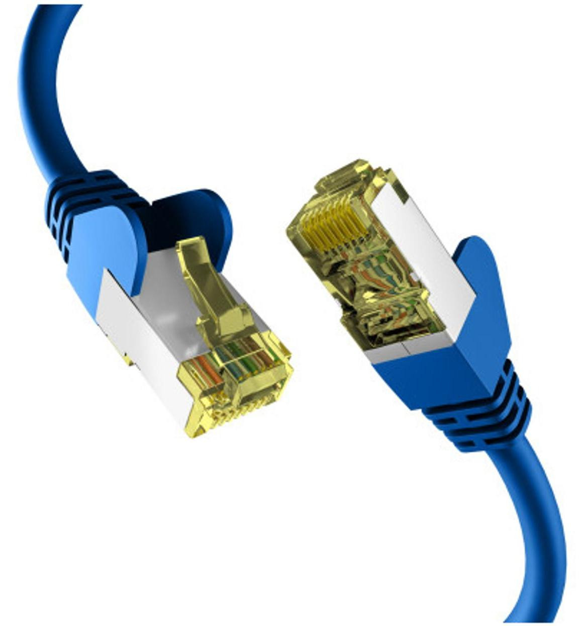 EFB CAT6a Patchkabel S/FTP PIMF Blauw 30m