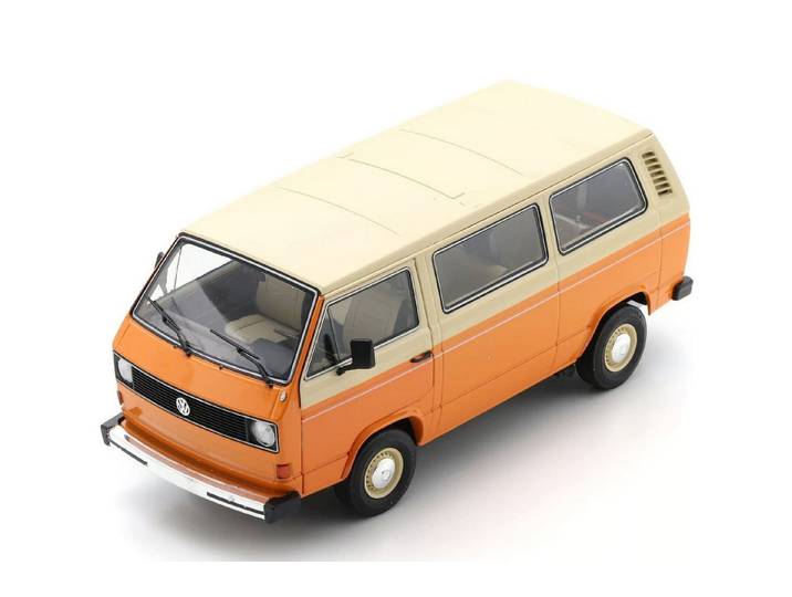 Schuco Modellauto Schuco VW T3a L Bus Orange 1:18 Sammlermodell Volkswagen Bulli