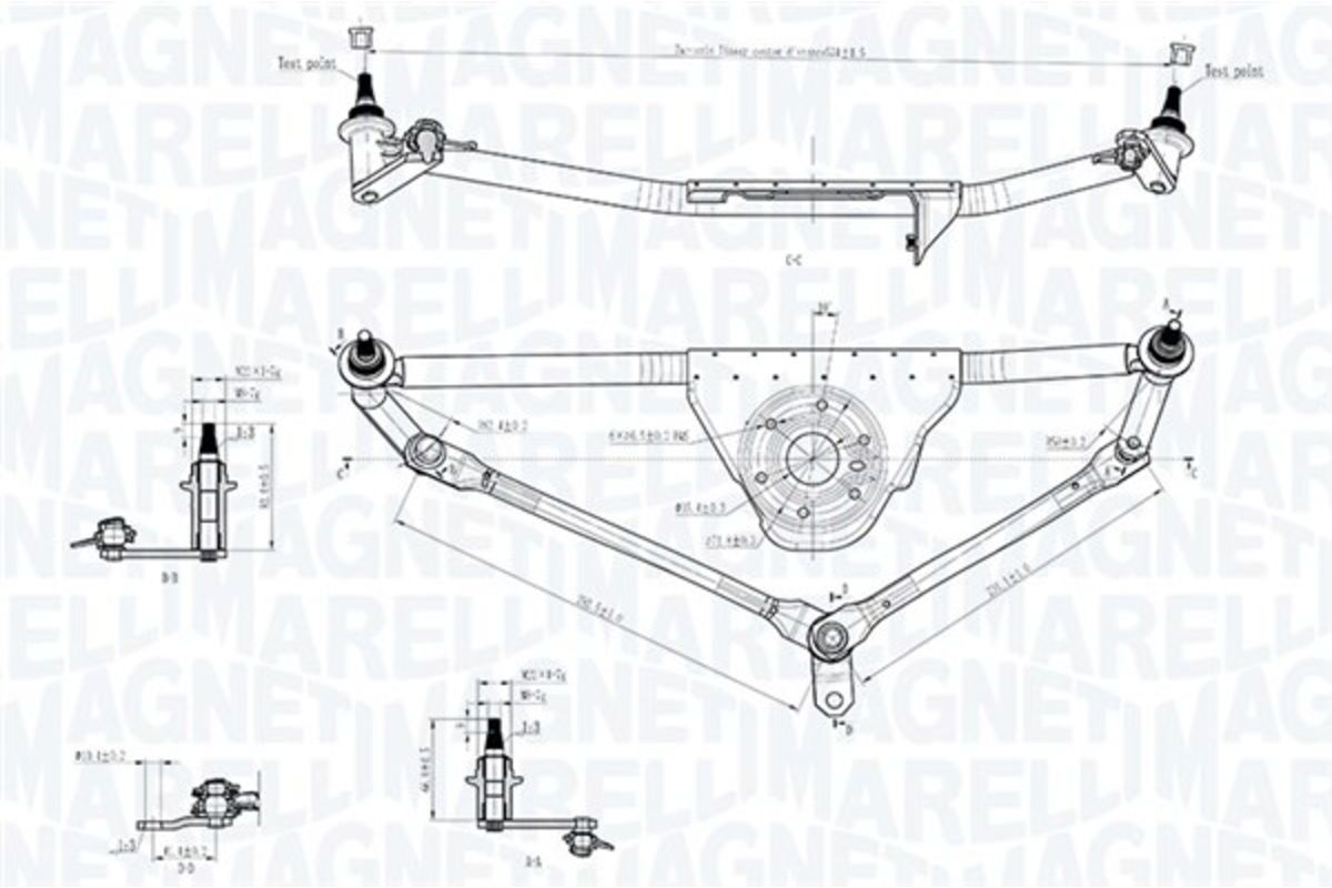Magneti Marelli Tirante del tergicristallo 085570726010