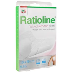 Ratioline Wundverband 15x10 cm steril 5 St