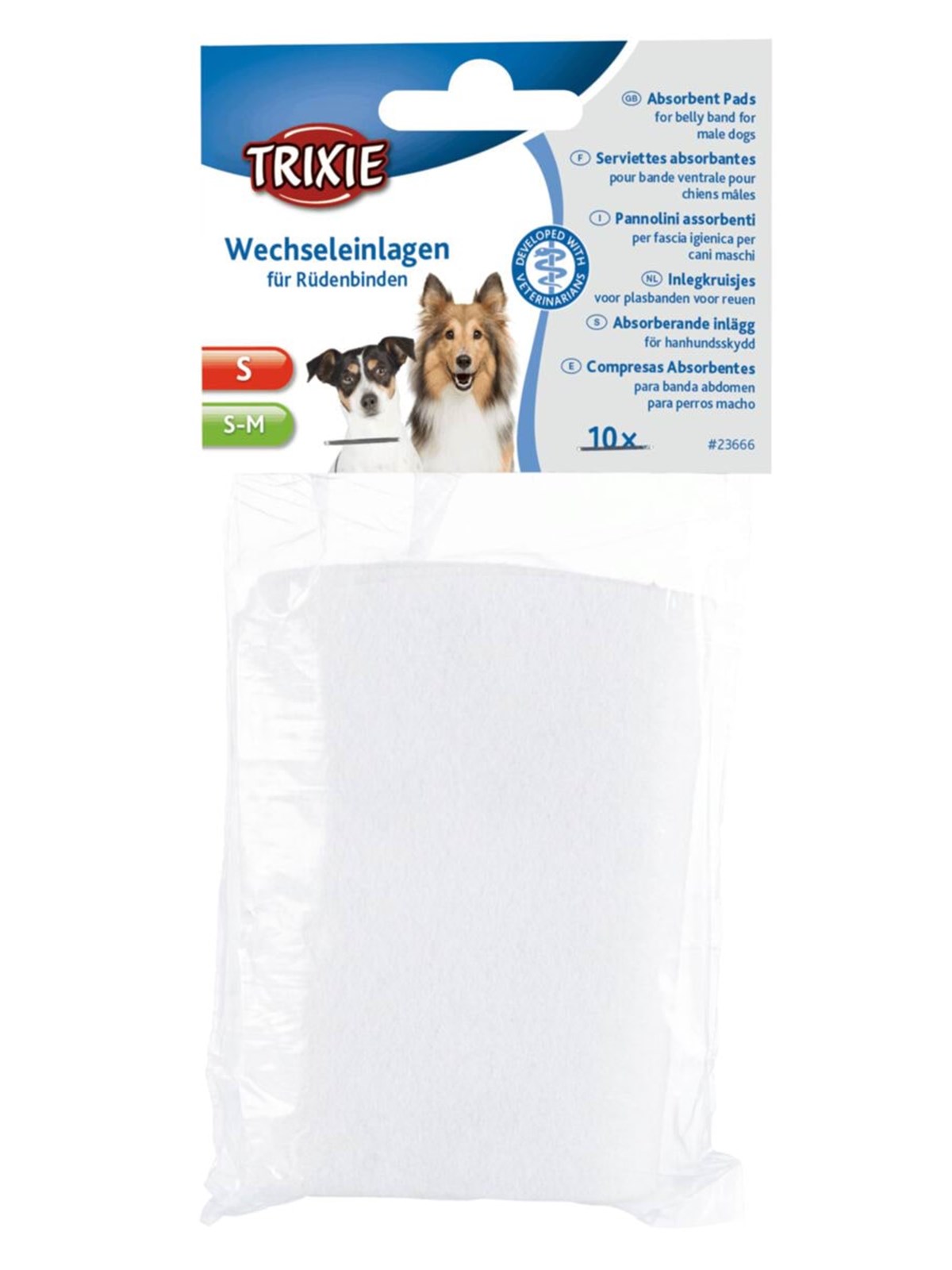 Trixie Austauschbare saugfähige Einlagen für Rüdenwindeln S-M (10er-Pack)