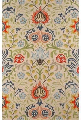 Momeni Newport Hand Tufted Wool Floral Area Rug.
