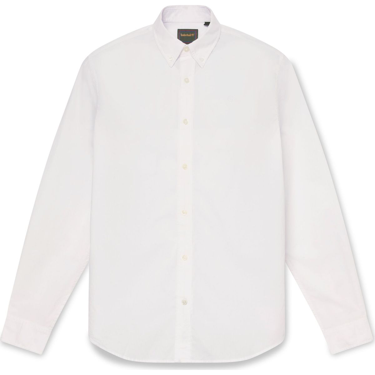 Timberland Mens Long Sleeve Poplin Shirt white S TBC0YH8D1001-S