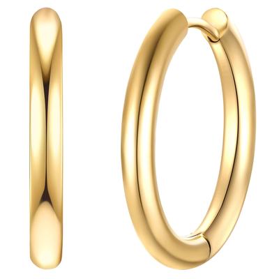 Paar Creolen EASTSIDE "Set: ES472", gold (gelbgold), Ohrringe, Damen, 23,5, Edelstahl, aus Edelstahl
