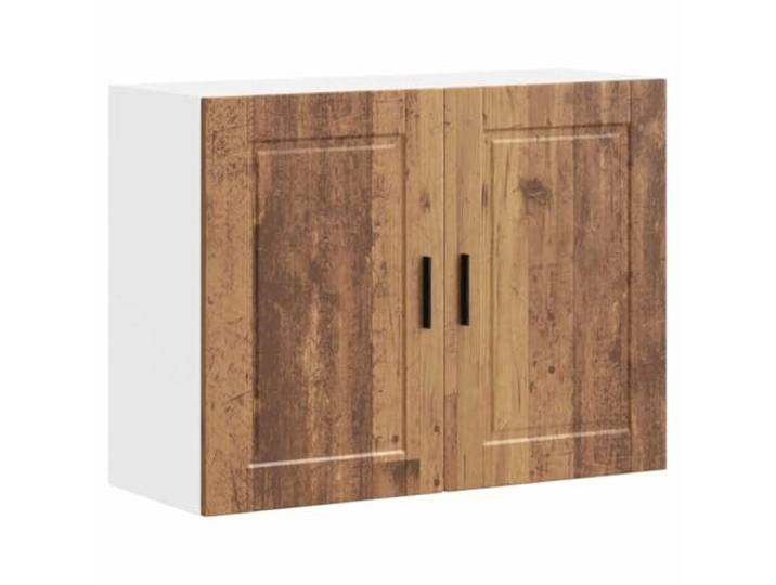 Wandschrank für die Küche aus Holz, altes Holz Aufbewahrung für Schüsseln, Teller, Töpfe, Küchengeräte, versteckte Türen, Schlafzimmer, Wohnzimmer, Flure