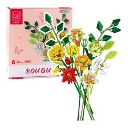 Lean Toys Bausteine Dekorativer Blumenstrauss aus bunten Blumen 827 Stk. (66583564)