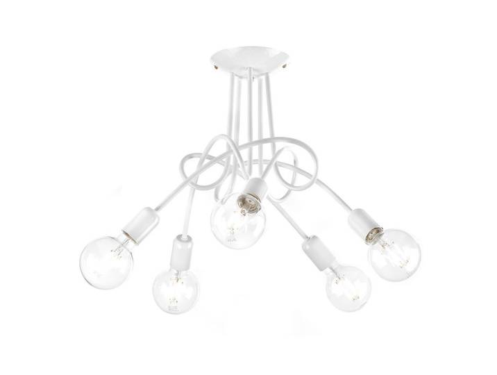 Deckenleuchte Wire, Weiß, Metall, rund, 65x50x65 cm, Eec, ohne Chemie, Lampen & Leuchten, Innenbeleuchtung, Deckenleuchten, Deckenleuchten