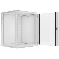 Lanberg Wand- Rack 19 " 15U 600x600mm grau (15 HE, 19 Zoll Rack), Serverschrank, Grau