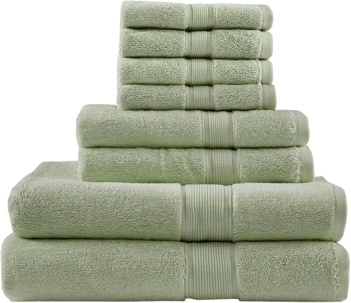 Luxe Katoenen Handdoekenset Badkamer 8 Delig - 800 GSM Turkse Kwaliteit
