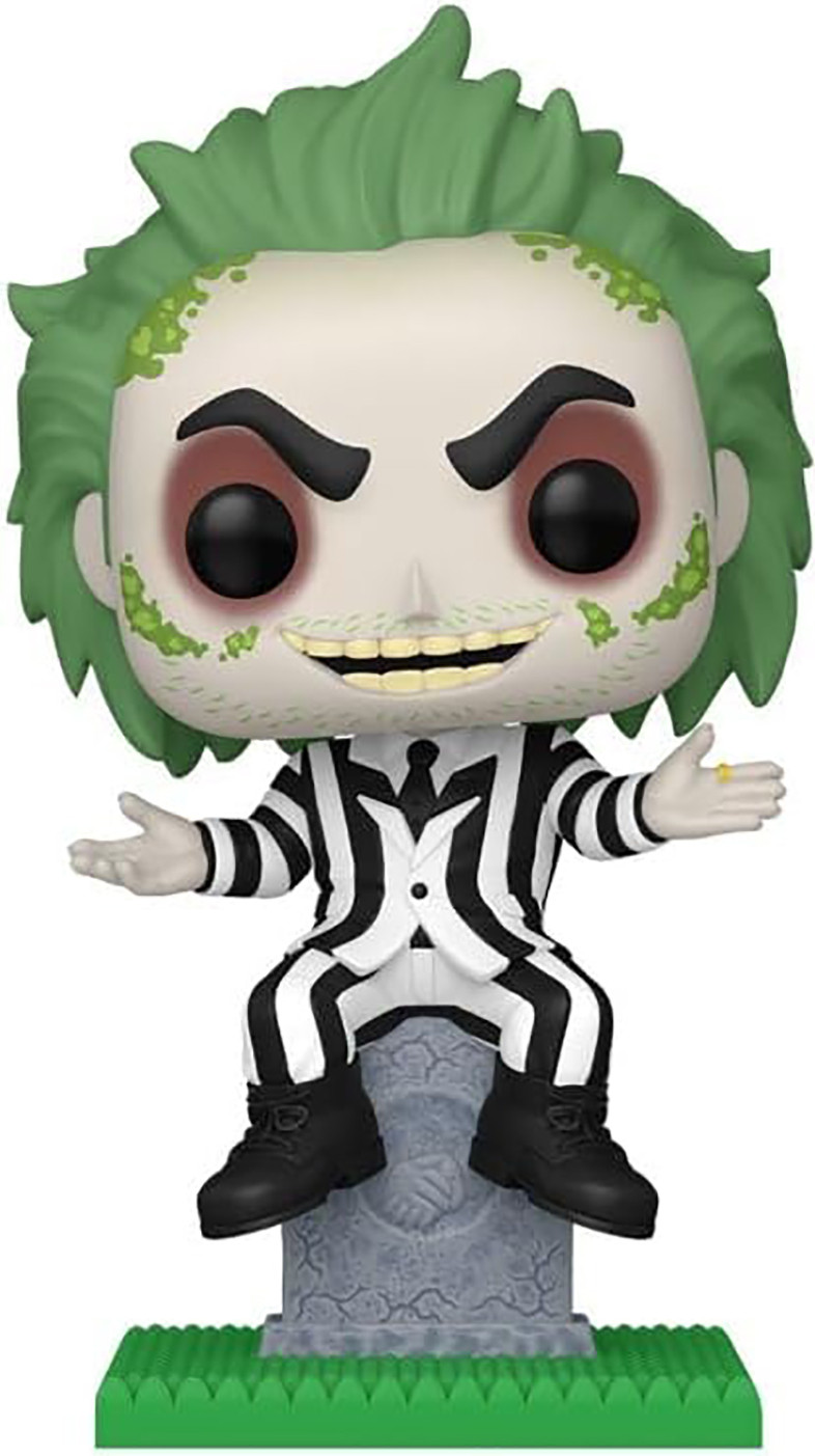 Funko POP! Films Beetlejuice Vinyl Figuur BTLJCE op steen Exclusief, 9 cm