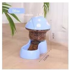 Uplift Picks Automatic Pet Feeder And Water Dispenser Cute Mushroom Food And Water Station For Cats And Dogs blue (food)