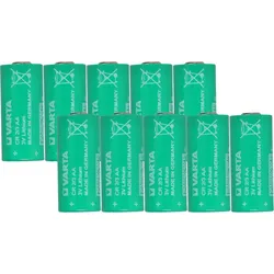 Varta Lithium 3V 1350mAh Batterie CR 2/3 AA 10er-Set