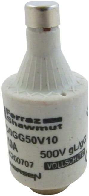 Mersen Fusible D-Sicherungseinsatz gG DII, 10A/AC500 DIIGG50V10/6F (D213558)