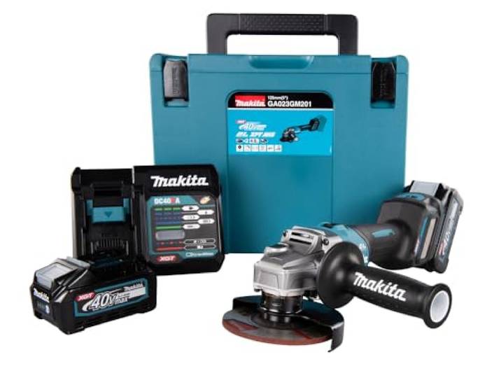 Makita Meuleuse ø 125 mm 40 v max li-ion xgt 4ah makita - ga023gm201