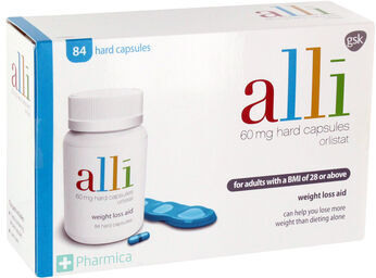 Alli (Orlistat) Weight Loss Capsules - 84 x 60mg