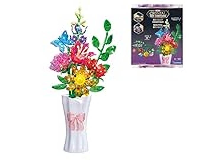 Lexibook, Bouquet de Fleurs en Cristal, Blanc/Rose/Vert/Bleu, CRSS57