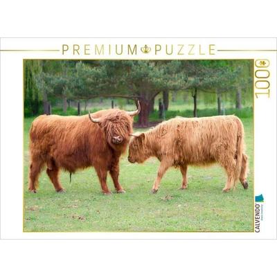 CALVENDO Puzzle Wilde Begegnung | 1000 Teile Lege-Größe 64 × 48 cm Foto-Puzzle für glückliche Stunden