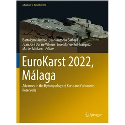 EuroKarst 2022, Málaga, Fachbücher von Bartolomé Andreo, Juan José Durán-Valsero, Matías Mudarra, Juan Antonio Barberá, José Manuel Gil-Márquez