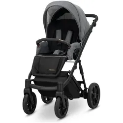 Kunert, Kinderwagen, Ivento 2in1 Kinderwagen in dunklem Anthrazit mit schwarzem Rahmen
