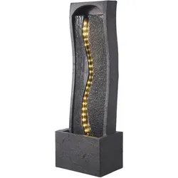 VEVOR Gartenbrunnen für draußen, 98 cm Höhe, moderner Wasserfall, mit LED-Beleuchtung und Pumpe, für Garten, Terrasse, Hinterhof, Heimdekoration, Außenbereich, Büro, Meditationsraum