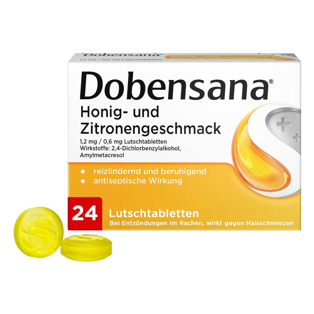 Reckitt Benckiser Deutschland GmbH Dobensana Honig- und Zitronengeschmack Lutschtabletten 11128039