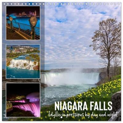 NIAGARA FALLS Idyllic impressions by day and night (Wall Calendar 2027 12 × 12 Inch) CALVENDO 12 Month Wall Calendar