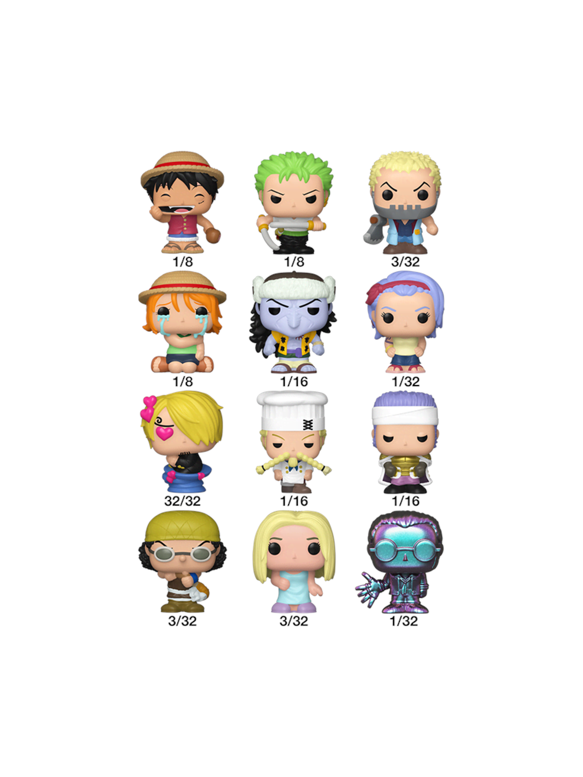 Funko! - Funko Bitty Pop Singles One Piece ASS CDU - Figur